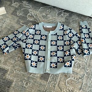 Zara floral cardigan